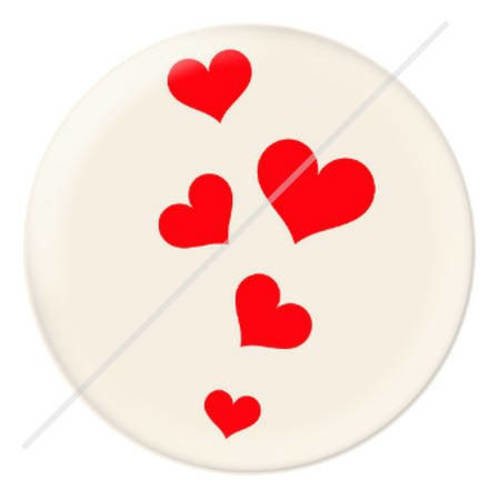 Cabochon résine a coller 25 mm  motifs chat amour coeur 3 
