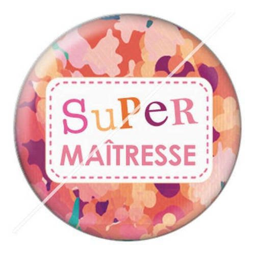 Cabochon résine a coller 25 mm pour super maîtresse s4 