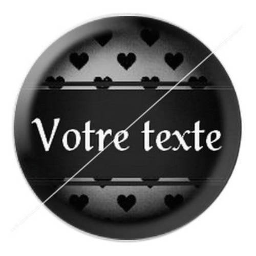 Cabochon résine a coller 25 mm à personnaliser avec votre texte ref b19 