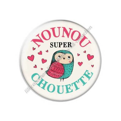 Cabochon résine a coller 25 mm pour nounou k17 