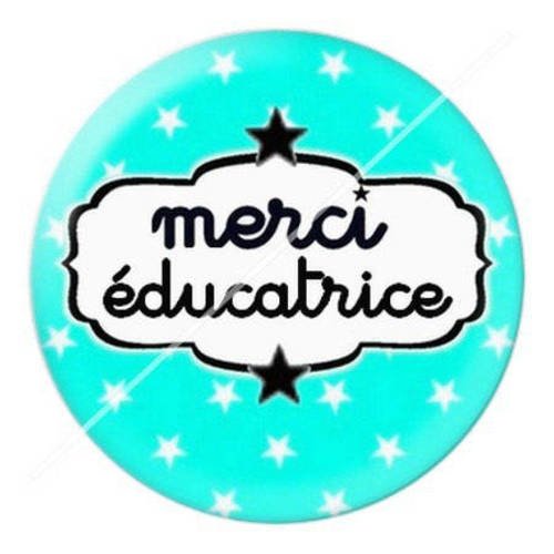 Cabochon résine a coller 25 mm pour educatrice 4 