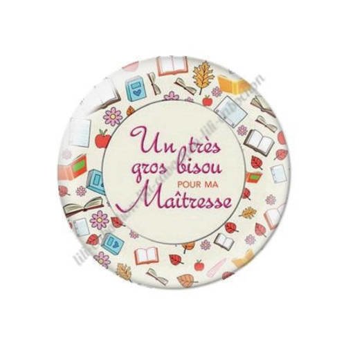 Cabochon résine a coller 25 mm maîtresse t10 