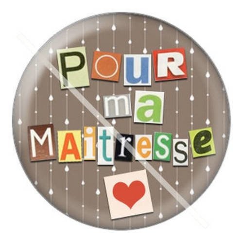 Cabochon résine a coller 25 mm pour maîtresse a3 