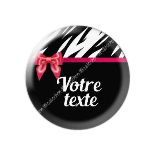 Cabochon résine a coller 25 mm à personnaliser avec votre texte ref f37 