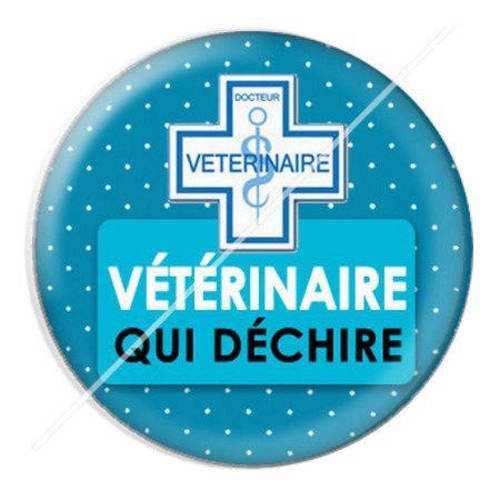Cabochon résine a coller 25 mm vétérinaire 15 