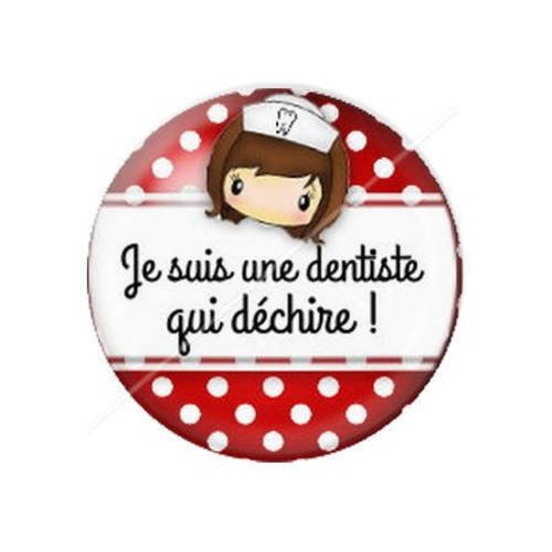 Cabochon résine a coller 25 mm pour dentiste 