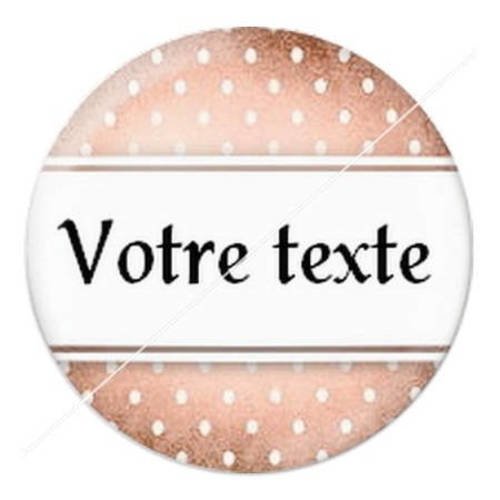 Cabochon résine a coller 25 mm à personnaliser avec votre texte ref b24 