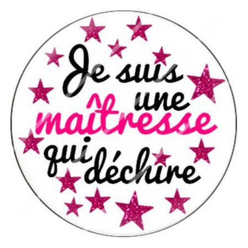 Cabochon résine a coller 25 mm pour ma maîtresse qui déchire 2 