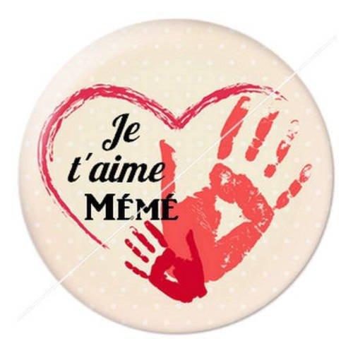 Cabochon résine a coller 25 mm mémé b9 