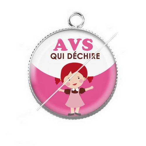 Pendentif cabochon résine pour avs j7 