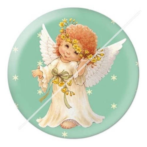 Cabochon résine a coller 25 mm  ange 14 