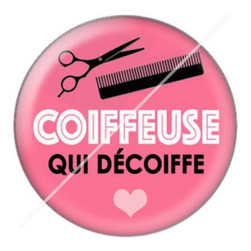 Cabochon résine a coller 25 mm coiffeuse 13 