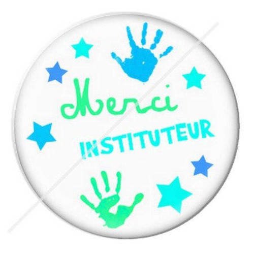 Cabochon résine a coller 25 mm pour instituteur instit 11 