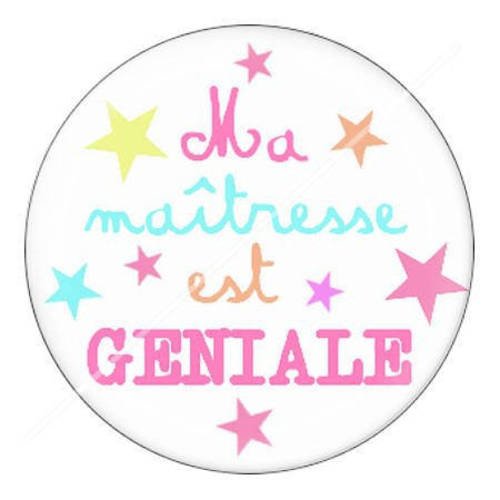 Cabochon résine a coller 25 mm pour maîtresse d2 