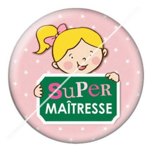 Cabochon résine a coller 25 mm pour super maîtresse s11 