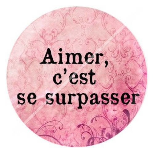 Cabochon résine a coller 25 mm citation 2 