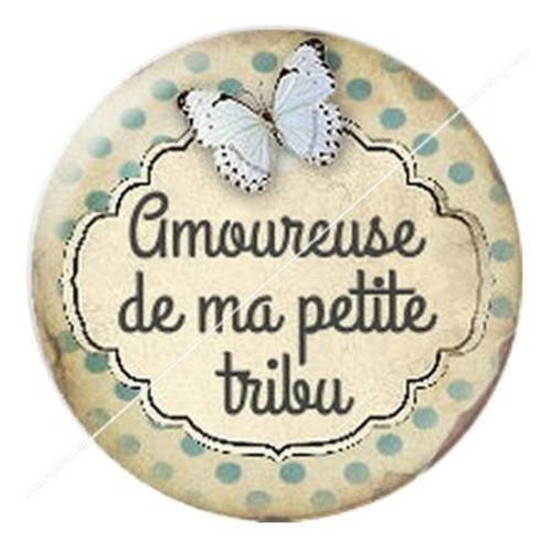 Cabochon résine a coller 25 mm chat minette tribu 11 