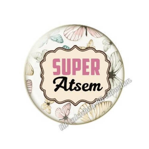 Cabochon résine a coller 25 mm pour atsem m43 