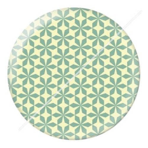 Cabochon résine a coller 25 mm  motifs tons bleu vert 3 