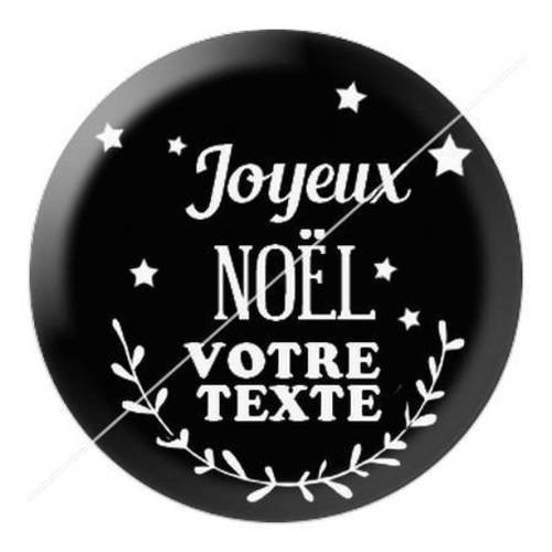 Cabochon résine a coller 25 mm thème noël à personnaliser avec votre texte ref b8 