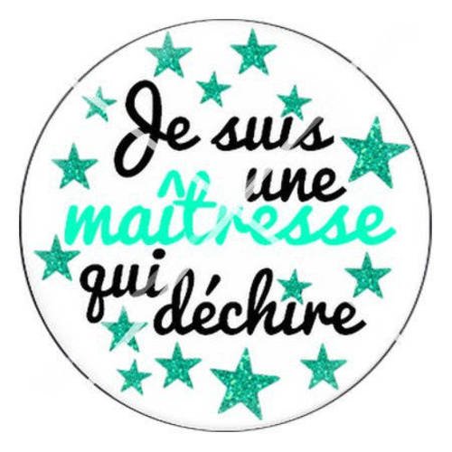 Cabochon résine a coller 25 mm pour ma maîtresse qui déchire 8 