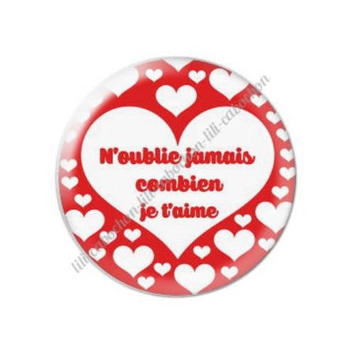 Cabochon résine a coller 25 mm maman v31 