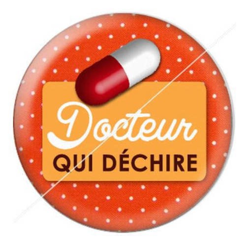 Cabochon résine a coller 25 mm pour docteur qui déchire 7 