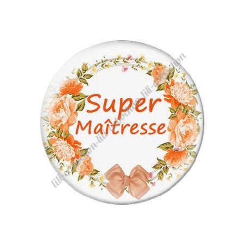 Cabochon résine a coller 25 mm maîtresse s71 