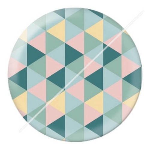 Cabochon résine a coller 25 mm  motifs tons bleu vert 5 