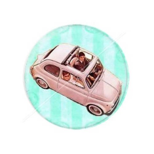 Cabochon résine a coller 25 mm sweet life dolce vita 10 