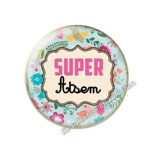 Cabochon résine a coller 25 mm pour atsem m51 