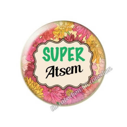 Cabochon résine a coller 25 mm pour atsem m50 