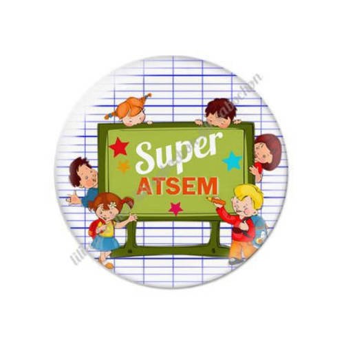 Cabochon résine a coller 25 mm pour atsem s29 