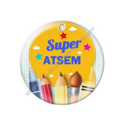 Cabochon résine a coller 25 mm pour atsem k10 