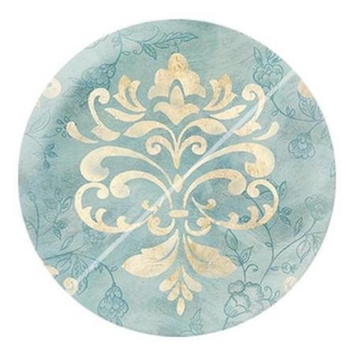 Cabochon résine a coller 25 mm shabby b5 