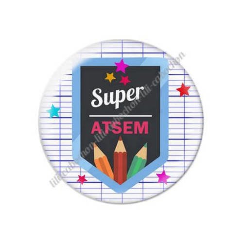 Cabochon résine a coller 25 mm pour atsem s23 