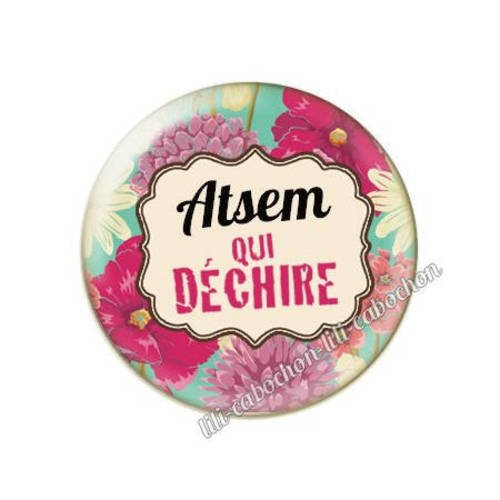 Cabochon résine a coller 25 mm pour atsem m59 