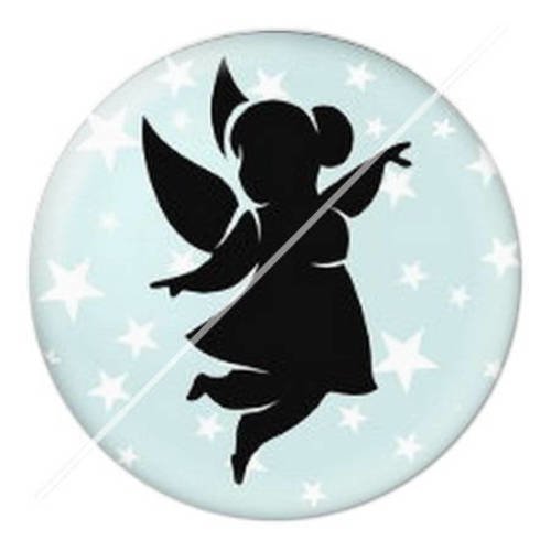 Cabochon résine a coller 25 mm fille fille étoile fée 15 