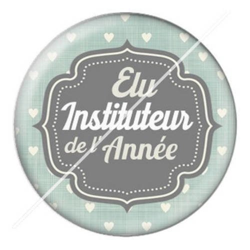 Cabochon résine a coller 25 mm pour instituteur 11 