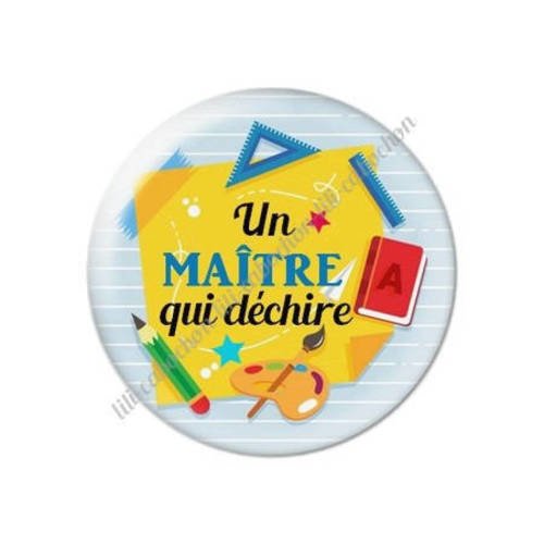 Cabochon résine a coller 25 mm maître s9 