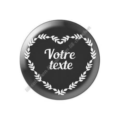 Cabochon résine a coller 25 mm à personnaliser avec votre texte ref f12 
