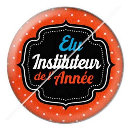 Cabochon résine a coller 25 mm pour instituteur 13 