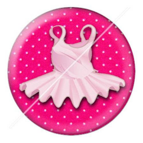 Cabochon résine a coller 25 mm prof de danse 4 