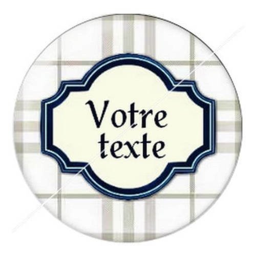 Cabochon résine a coller 25 mm à personnaliser avec votre texte ref b40 