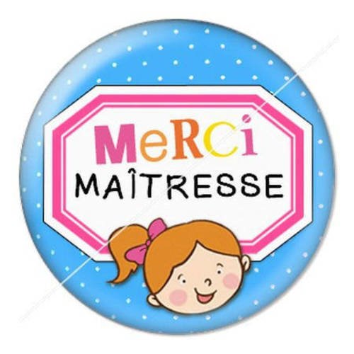 Cabochon résine a coller 25 mm maîtresse f2 