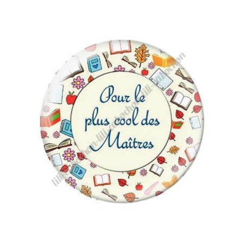 Cabochon résine a coller 25 mm maître k43 