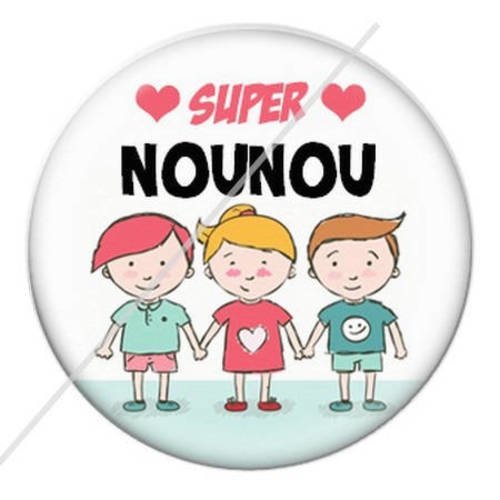 Cabochon résine a coller 25 mm pour nounou c7 