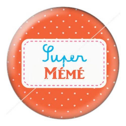 Cabochon résine a coller 25 mm mémé c1 