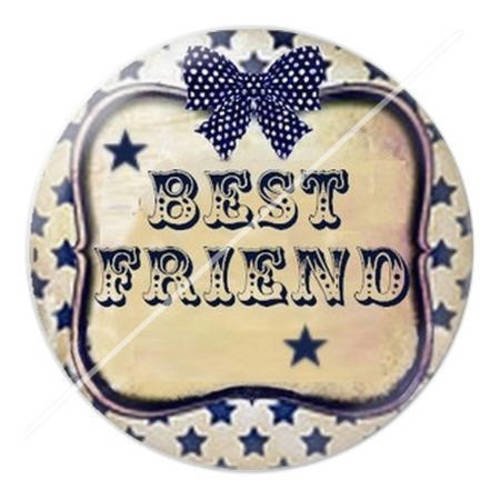 Cabochon résine a coller 25 mm pour amie 7 