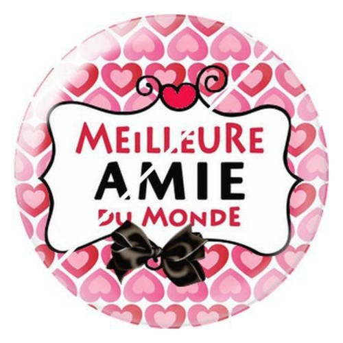 Cabochon résine a coller 25 mm ma meilleure amie 2 